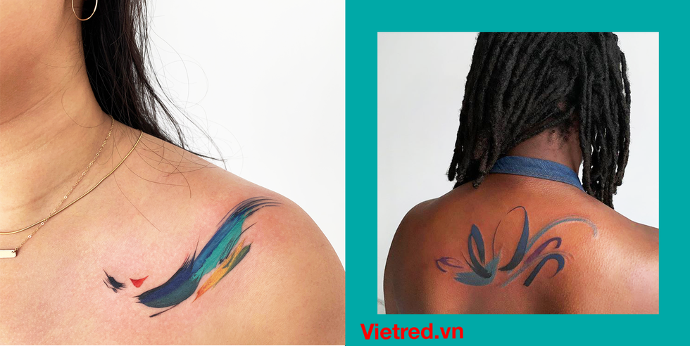 Hình Xăm Màu Đẹp Nhất  1001 Tattoo Trắng Đen Xanh