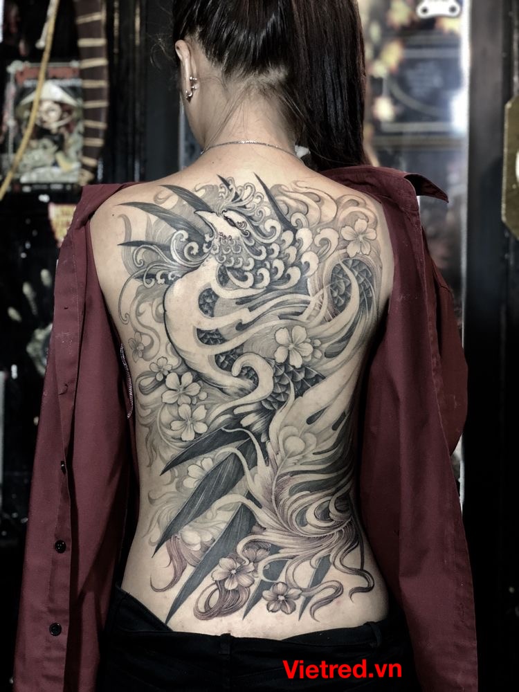 Thiết Kế Vẽ Hình Xăm Phượng Hoàng Freehand Trên Da  Phoenix Tattoo Design   Tasu Studio  YouTube