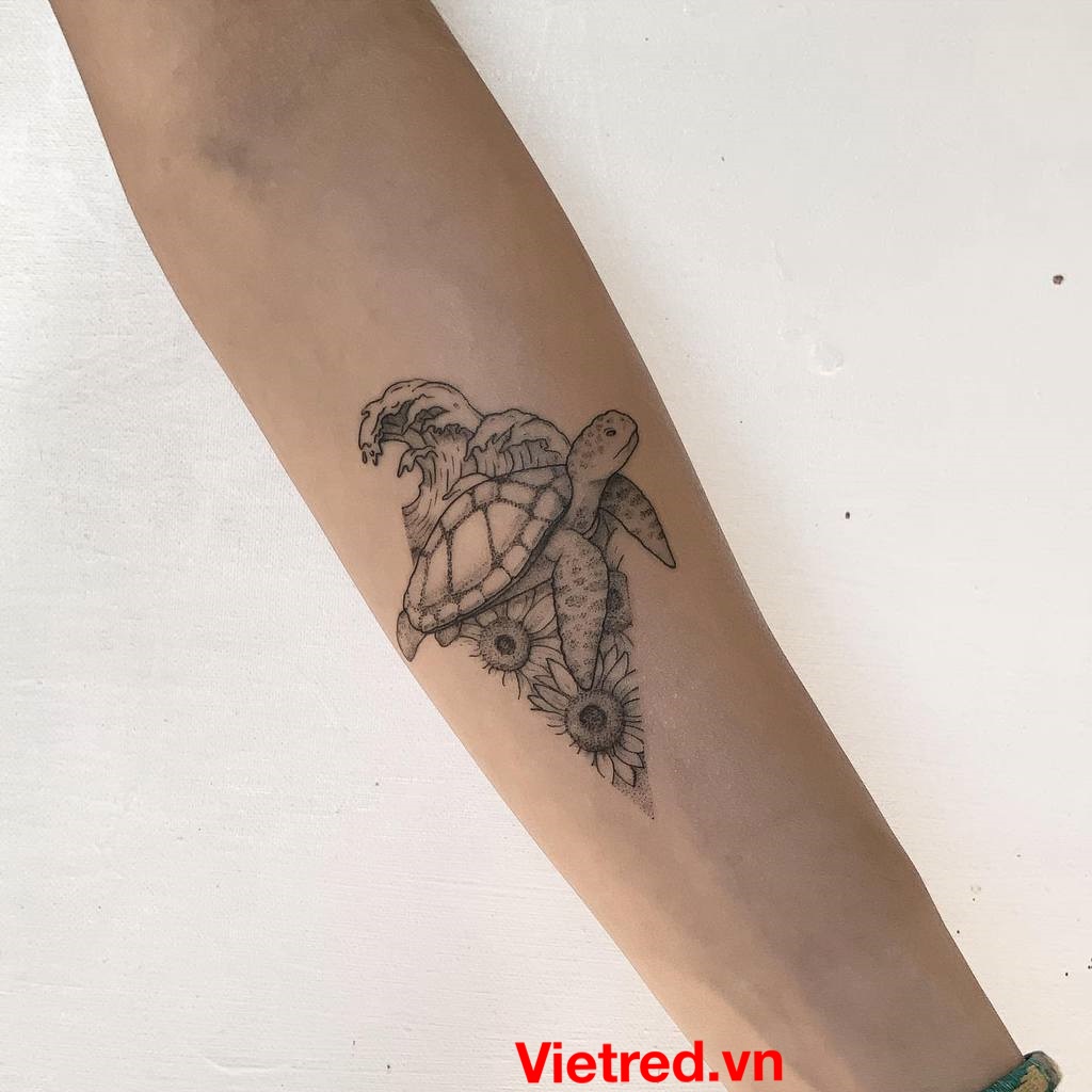 Hình xăm rùa biển độc đáo và ý nghĩa tại Rio Tattoo  Rio Studio