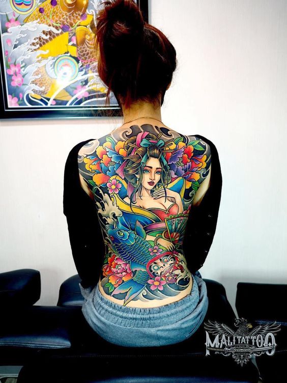 Ý Nghĩa Hình Xăm Cô Gái Nhật  Geisha  Notaati Tattoo