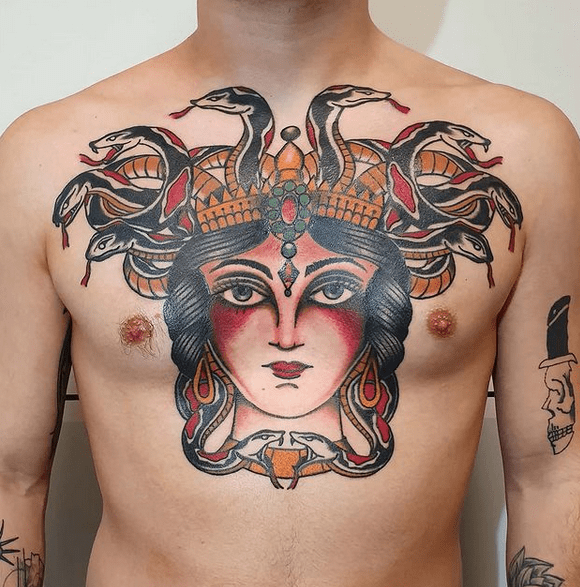 Medusa tattoo  hình xăm medusa  Tattoos for women Hand tattoos Tattoos