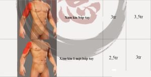 Bảng giá hình xăm cánh tay