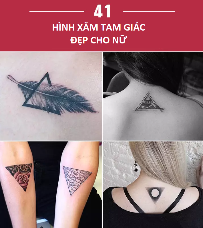 Hình xăm tam giác cho nữ