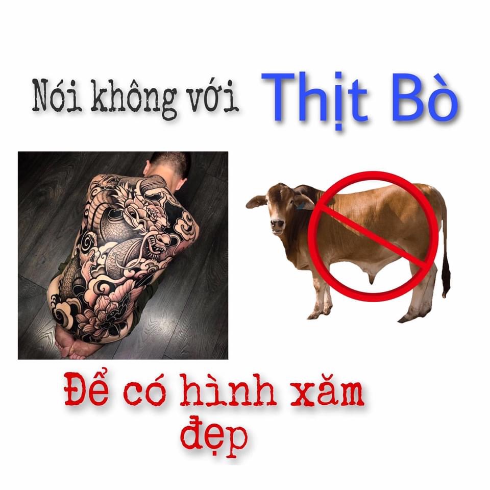 Kiêng thịt bò sau khi vừa mới xăm hình