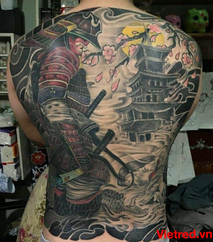 Hình xăm Samurai cho nam