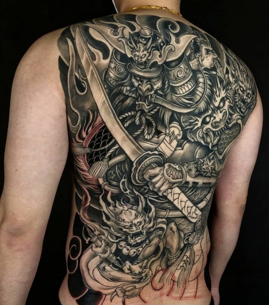 Hình xăm Samurai Hannya