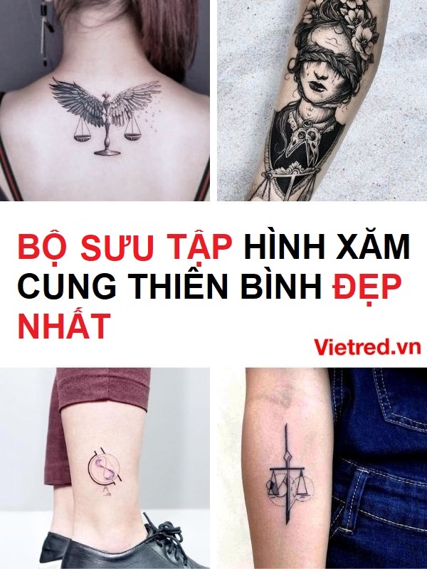 Bộ sưu tập hình xăm cung Thiên Bình đẹp