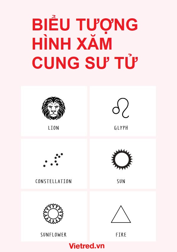 Biểu tượng hình xăm cung Sư Tử